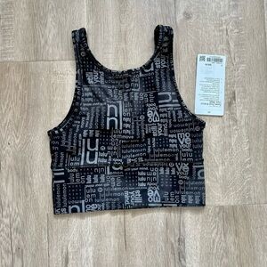 Lululemon Power Pivot‎ Everlux Tank Top Motif LMBB Size 6 NWT